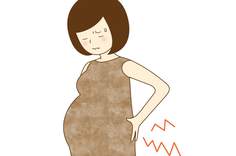 腰痛妊婦さん